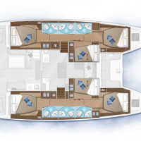 Catamaran Lagoon 50 en 5 et 6 cabines